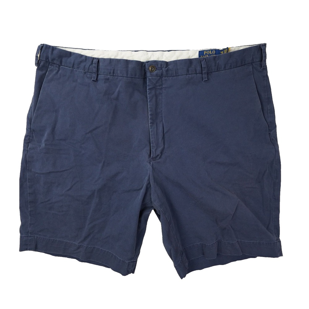 Polo Ralph Lauren Stretch Classic Fit Shorts Mens 46 Navy Blue Preppy Nautical